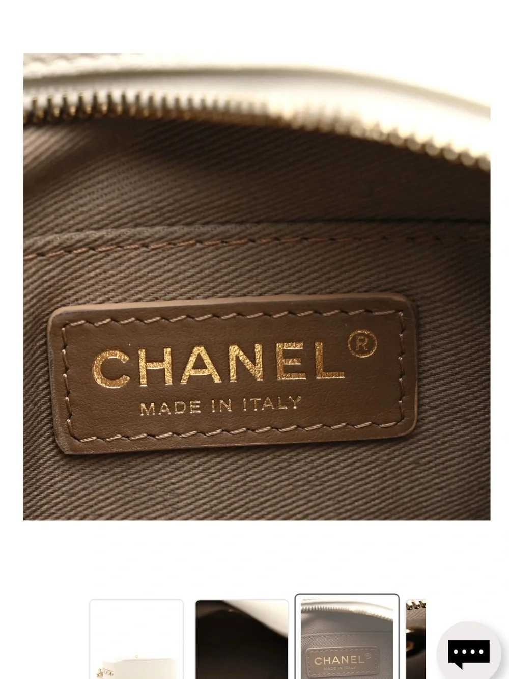 Chanel Goatskin Quilted Small Casual Trip Camera Case White